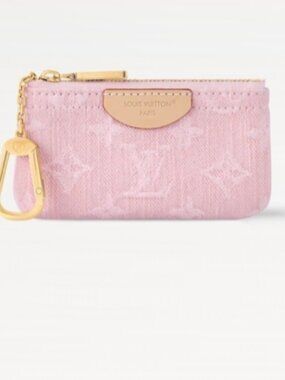 Authentic Louis Vuitton Blush Pink Monogram Key Pouch